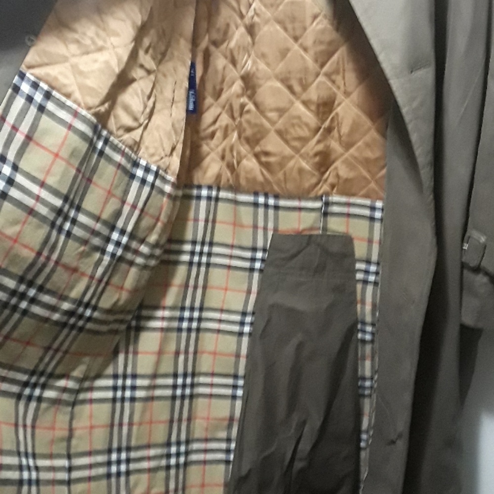 Authentic Burberry trench coat dark green sz 42 - Picture 4 of 8